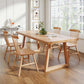 Modern Style Double Pedestal Table Pine Wood Table for Dining Room Clearhalo 'Dining Tables & Seating' 'Dining Tables' 'dining_table' 'furn' 'furn_dining_table' 'Furniture' 'Kitchen & Dining Furniture' 1200x1200_9d677a43-dcc3-4d78-a9f7-87b1c0a8eabf
