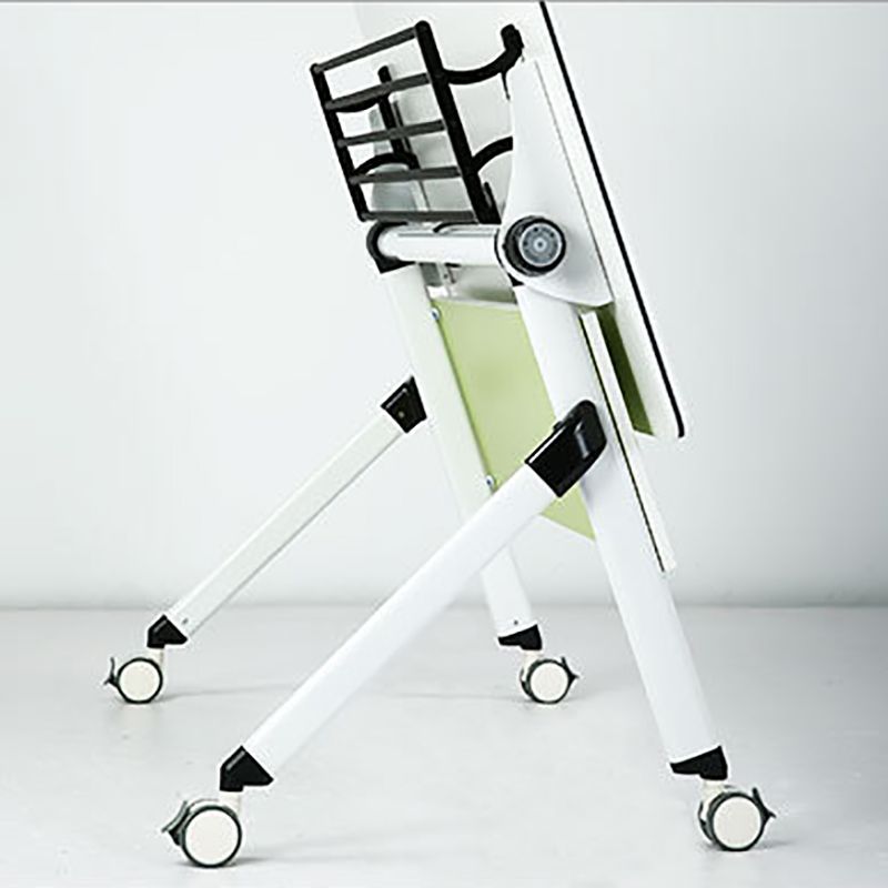 Escritorio de escritura contemporánea para escritorio rectangular de 30 "H de 30" en blanco