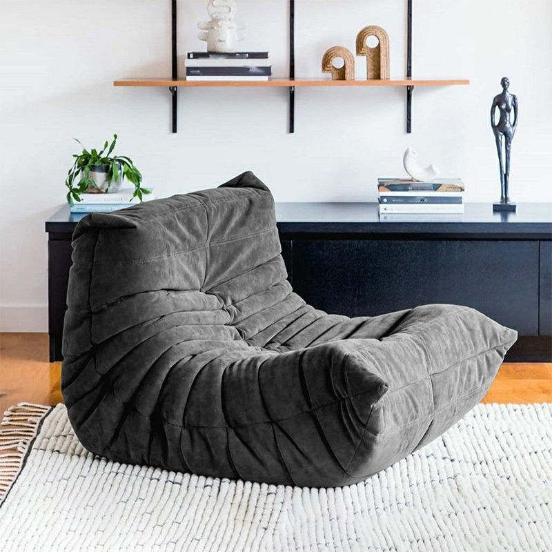 Mid-Century Modern Armless Lounge Chair Fixed Back Accent Room Chair for Bedroom Clearhalo 'Accent Chairs' 'accent_chairs' 'Chairs & Seating' 'furn' 'furn_accent_chairs' 'Furniture' 'Living Room Furniture' 1200x1200_9d696ef7-6587-4f65-8943-1c1e1998f842