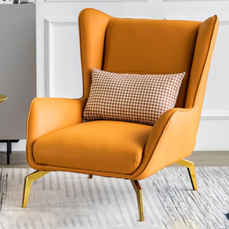 Vaste kleur wijd uitlopende wapenstoel Basis vierpoten stoel voor woonkamer/slaapkamer