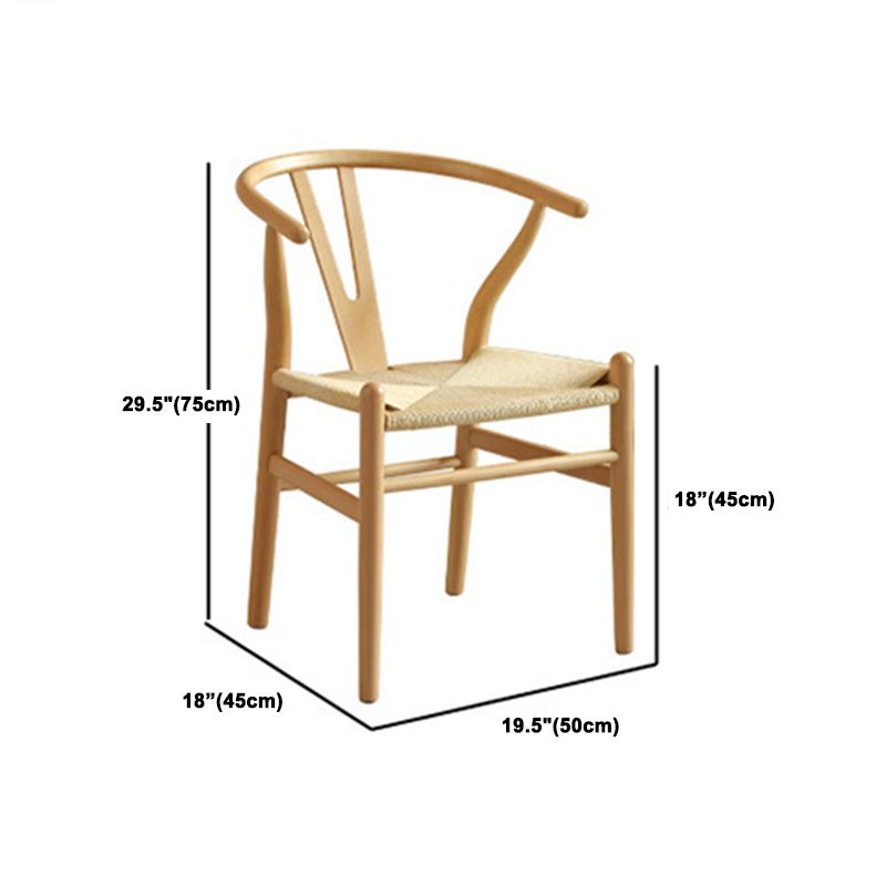 Ensemble de restauration en bois massif 1/2/5 PCS Table à manger rectangle avec chaises Windsor