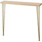Tabella della console in legno massiccio rettangolare 31.49 "tavolo di accento alto con telaio di ferro