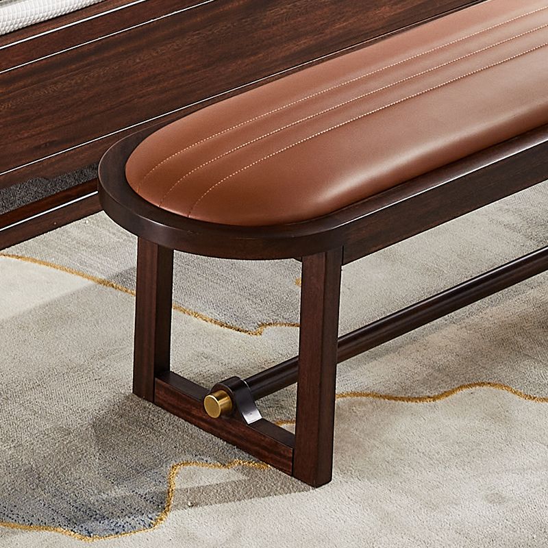 Modern Upholstered Seating Bench Solid Wood Rectangle Bench for Bedroom Clearhalo 'Benches' 'Chairs & Seating' 'furn' 'furn_benches' 'Furniture' 'Living Room Furniture' 1200x1200_9d6c2007-8f10-488f-bc9d-8c8f8c82979c