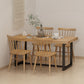 Modern Style Solid Wood Dining Set with Rectangle Shape Table and Trestle Base for Home Use Clearhalo 'Dining Room Sets' 'Dining Tables & Seating' 'dining_room_set' 'Furniture' 'furniture_dining_room_set' 'Kitchen & Dining Furniture' 'kitchen&dining_furn' 'kitchen' 1200x1200_9d715365-f300-4daf-a68f-c08f50da3210