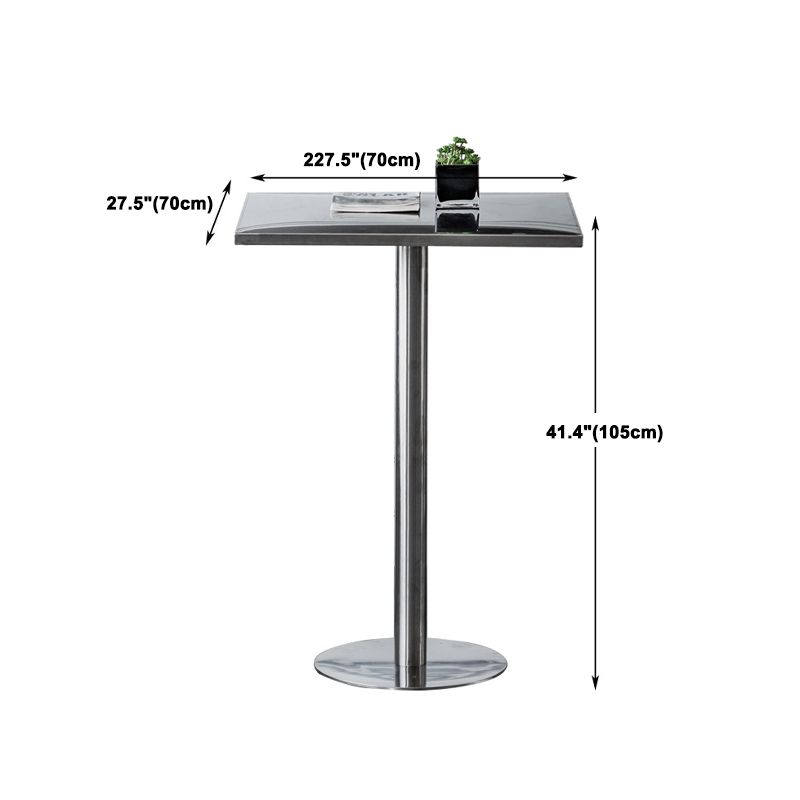 1/2/3/5 Pièces Ensemble de bar industriel tabouret et ensemble de tableaux en acier inoxydable