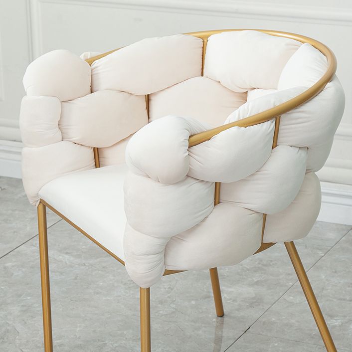 Glam Metal Dining Room Chair Velvet Dining Side Chair for Home Use Clearhalo 'Dining Chairs' 'Dining Tables & Seating' 'dining_chair' 'furn' 'furn_dining_chair' 'Furniture' 'Kitchen & Dining Furniture' 1200x1200_9d7484bc-ceea-4435-8b36-0d6dcecfc2ec