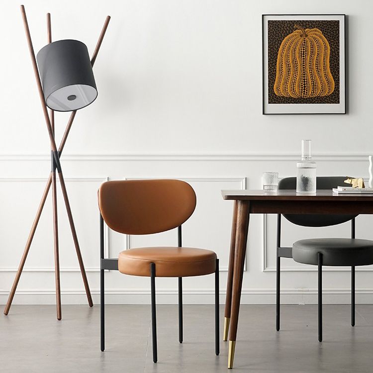 Modern Metal Base Indoor Chair 32''H Open Back Dining Side Chair with 4 Legs Clearhalo ' kitchen&dining_furn' 'Dining Chairs' 'Dining Tables & Seating' 'dining_chair' 'furn' 'furn_dining_chair' 'Furniture' 'furniture_dining_chair' 'Kitchen & Dining Furniture' 'kitchen' 1200x1200_9d753266-b182-4555-ac53-313474a51366