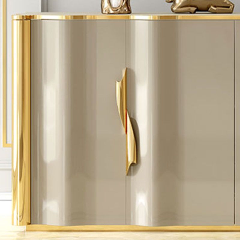 Glam Sideboard Engineered Holzaufbewahrungsbuffet mit Türen zum Esszimmer