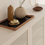 Server in legno massiccio di pino moderno 16 "W x 35" H POOS BAFFET SITEBBLET