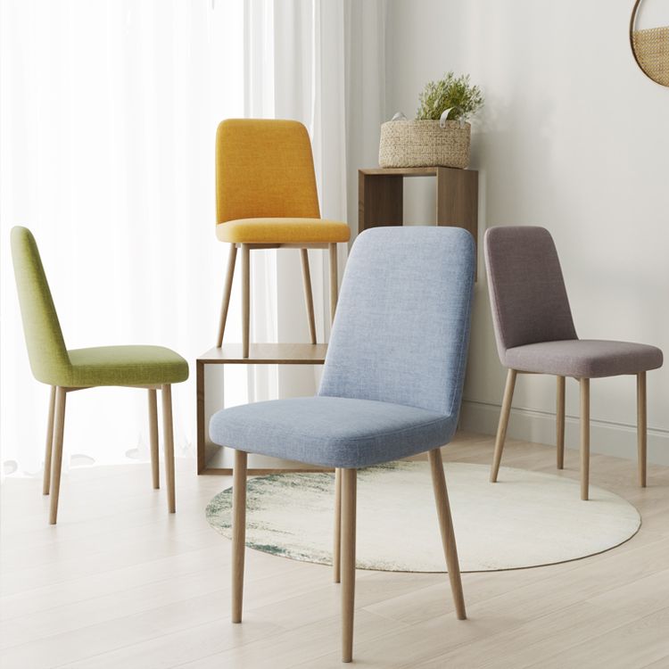 Fabric Dining Side Chairs Glam Style Parsons Chair of 16'' Wide for Kitchen Clearhalo ' kitchen&dining_furn' 'Dining Chairs' 'Dining Tables & Seating' 'dining_chair' 'Furniture' 'furniture_dining_chair' 'Kitchen & Dining Furniture' 'kitchen' 1200x1200_9d769b0b-542c-4bef-a6cb-0a8d17ee3428