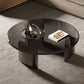 3 Legs Glass Single Coffee Table Tropical No Distressing Coffee Table