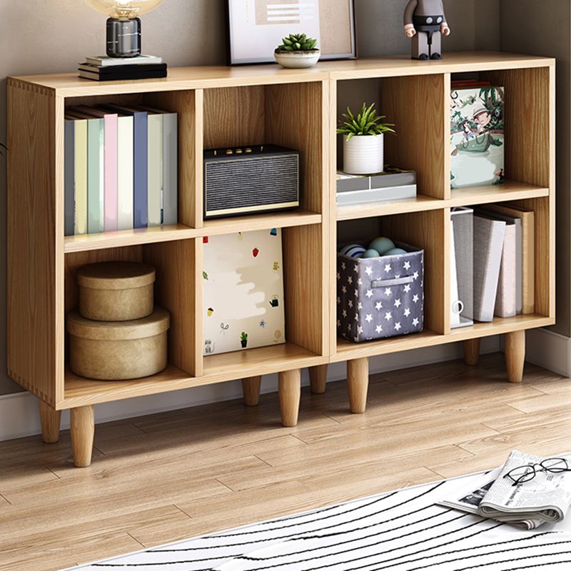 Natural Standard Bookshelf Wooden Contemporary Bookcase with Shelves Clearhalo 'Bookcases' 'furn' 'furn_bookcases' 'Furniture' 'Office Furniture' 1200x1200_9d781cd5-1d94-46de-adee-f89db23ada1b