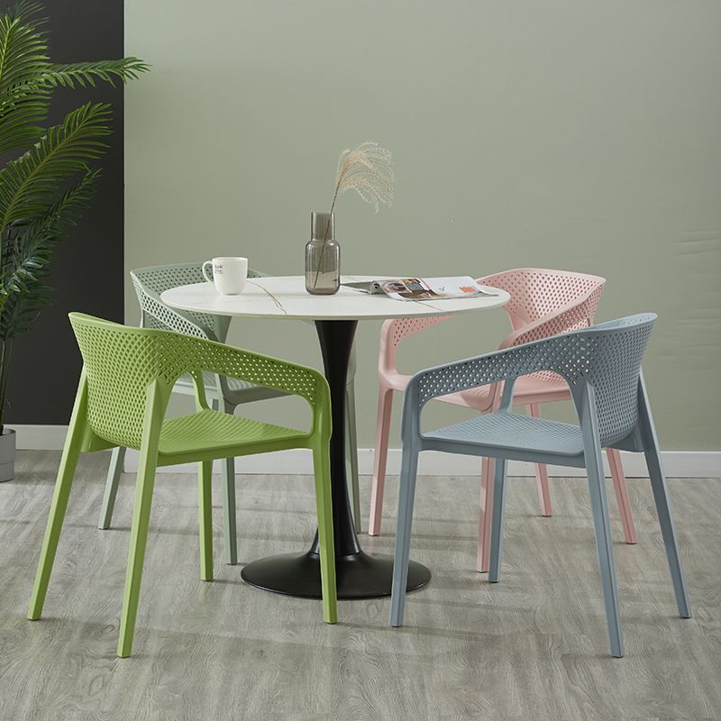 Modern Style Plastic Dining Chair Stackable Dining Side Chairs for Kitchen Clearhalo ' kitchen&dining_furn' 'Dining Chairs' 'Dining Tables & Seating' 'dining_chair' 'furn' 'furn_dining_chair' 'Furniture' 'furniture_dining_chair' 'Kitchen & Dining Furniture' 'kitchen' 1200x1200_9d796aac-44b8-46c9-838f-cc2da50aeda7