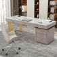 29.25-inch Height Classic Glam Office Desk Curved Stone Writing Desk Clearhalo 'furn' 'furn_office_desk' 'Furniture' 'Office Desks' 'Office Furniture' 'office_desk' 1200x1200_9d79dab7-0f10-48da-a2cb-67cab253215a