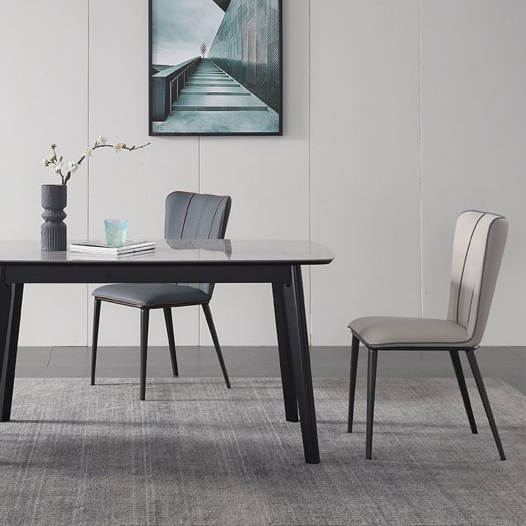 Eigentijdse zijstoel Solid Back Eetkamer stoel voor eetkamer