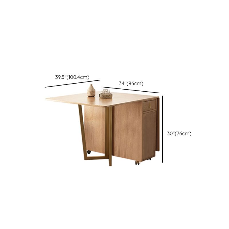 1/3/5/7 Pieces Modern Wood Multi Purpose Folding Dining Set for Home