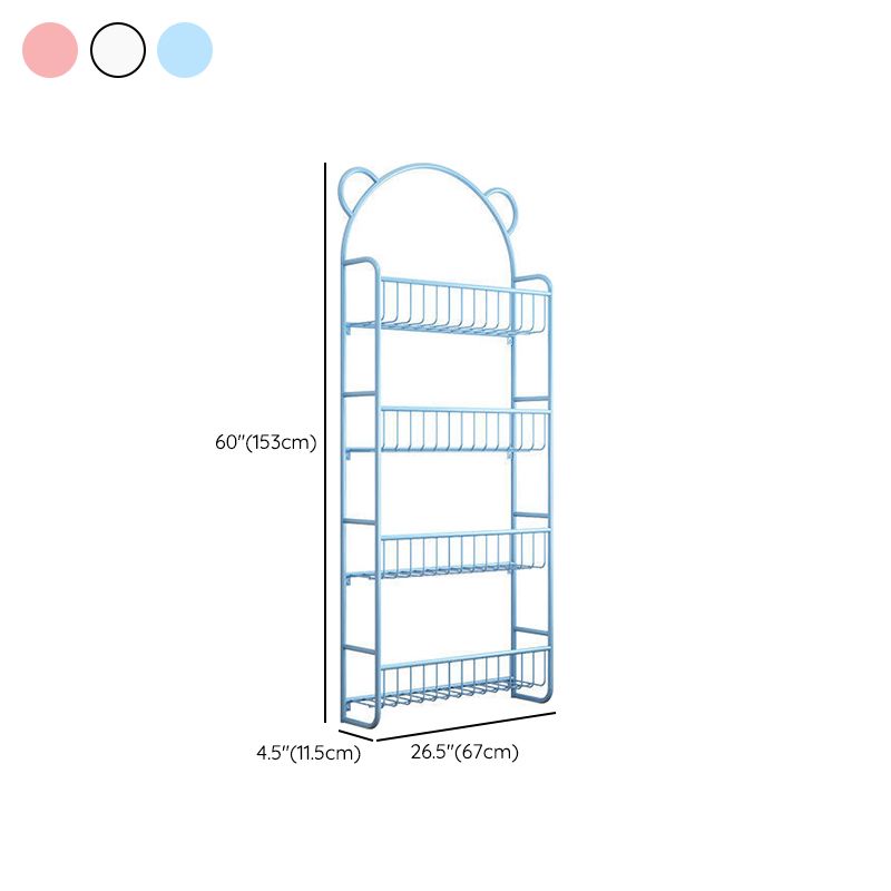 Metal Closed Back Bookshelf Scandinavian Wall Mounted Bookcase Clearhalo 'Bookcases' 'furn' 'furn_bookcases' 'Furniture' 'Office Furniture' 1200x1200_9d7e72ad-c70a-4bfb-a68a-e56a16f3cbb3