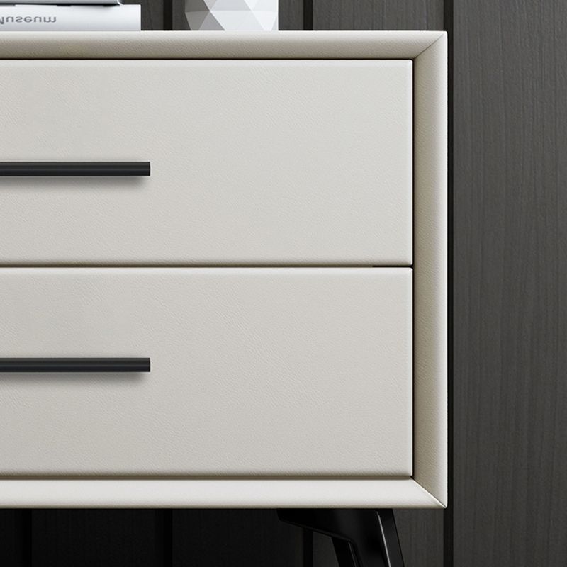 Moderner Nachttisch mit festem Holz mit 2 Schubladen