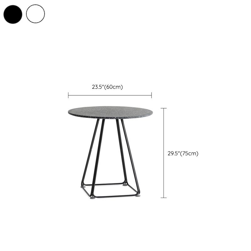 Modern Stone Geometric Dining Table Metal Base for Dining Room Clearhalo 'Dining Tables & Seating' 'Dining Tables' 'dining_table' 'furn' 'furn_dining_table' 'Furniture' 'Kitchen & Dining Furniture' 1200x1200_9d7ed83e-49cc-4e61-b460-47f30ea007ec