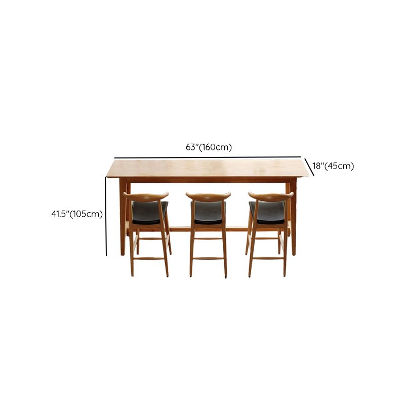 1/4 Pieces Table and Stool Set Modern Solid Wood Pub Dining Set Clearhalo 'Bar Furniture' 'furn' 'furn_home_bar_bar_sets' 'Furniture' 'Home Bars & Bar Sets' 'home_bar_bar_sets' 'Kitchen & Dining Furniture' 1200x1200_9d7f829f-67aa-4e15-8dea-c0e84ab47078