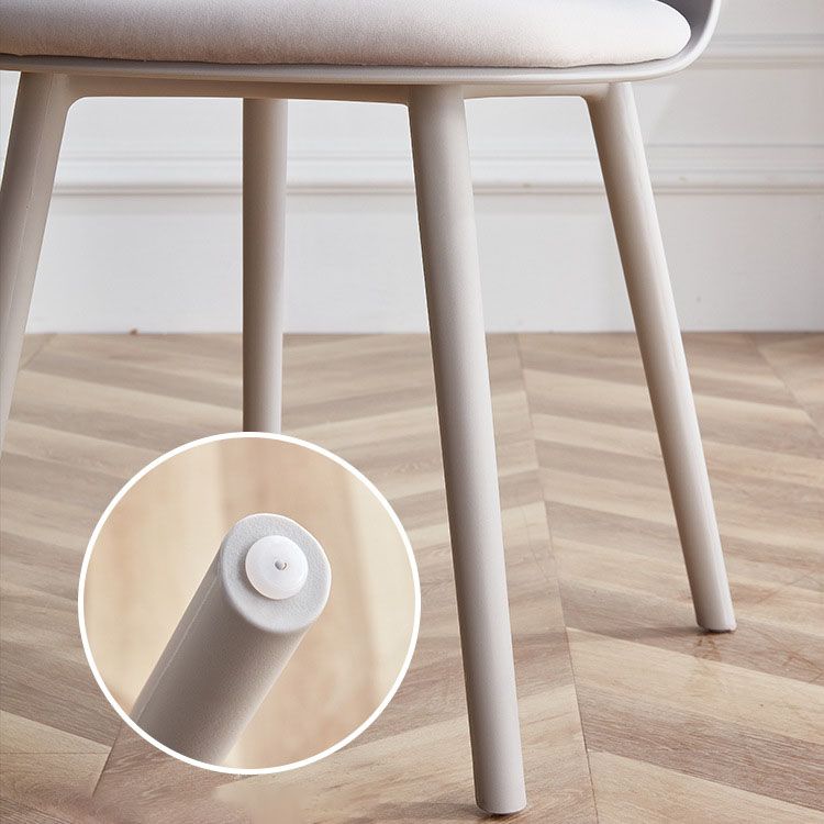 Contemporary Chair Dining Armless Side Chairs with Plastic Legs for Kitchen Clearhalo ' kitchen&dining_furn' 'Dining Chairs' 'Dining Tables & Seating' 'dining_chair' 'furn' 'furn_dining_chair' 'Furniture' 'furniture_dining_chair' 'Kitchen & Dining Furniture' 'kitchen' 1200x1200_9d82d729-3882-444a-b6d0-2d34e1ed0893