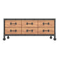 19.69"H TV Stand Industrial Style Solid Wood Brown TV Console with Drawers Clearhalo 'furn' 'furn_tv_stands_entertainment_centers' 'Furniture' 'Living Room Furniture' 'TV Stands & Entertainment Centers' 'TV Stands & Media Storage Furniture' 'tv_stands_entertainment_centers' 1200x1200_9d86f771-707b-46e2-9ad4-71646b2564a5