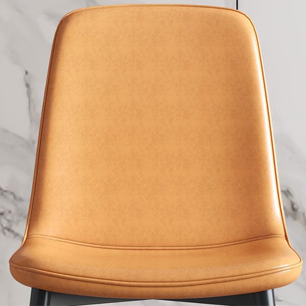 Contemporary Style Dining Chair Armless Chairs with Metal Legs for Kitchen Clearhalo 'Dining Chairs' 'Dining Tables & Seating' 'dining_chair' 'furn' 'furn_dining_chair' 'Furniture' 'furniture_dining_chair' 'Kitchen & Dining Furniture' 1200x1200_9d8722b9-8210-4dbd-977f-fcff9e02c68a