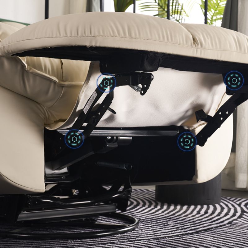 Sedia alare contemporanea reclinabile in metallo a colori solido rocusta girevole interno