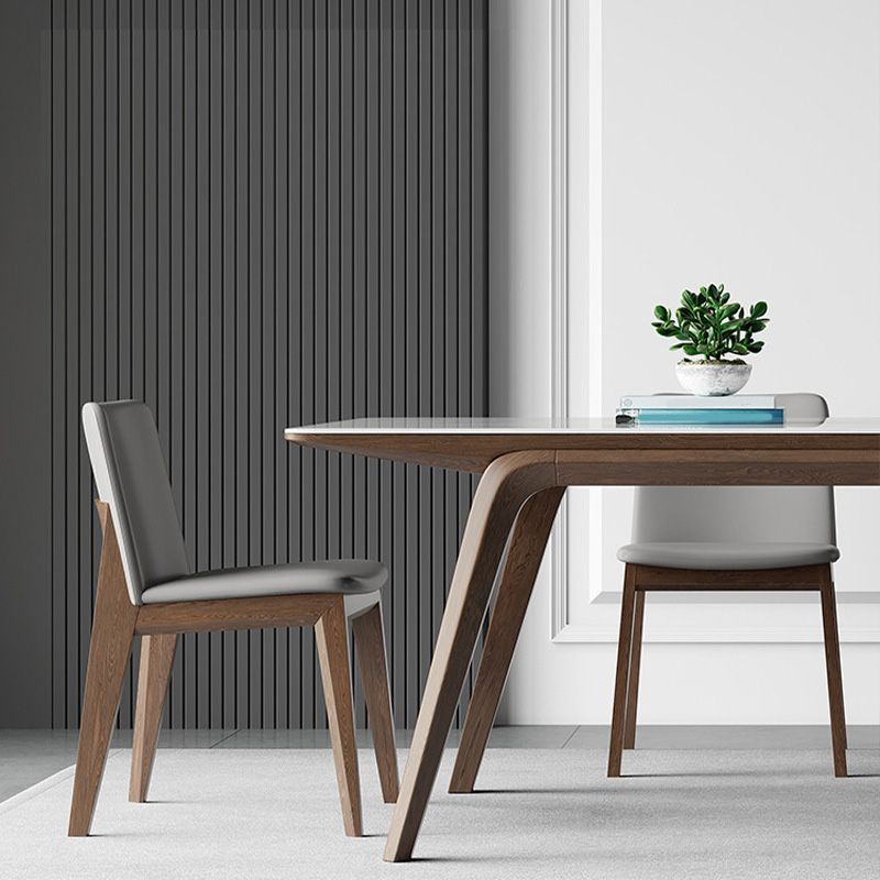 Table à manger en pierre moderne médiévale Table rectangulaire pour salle à manger