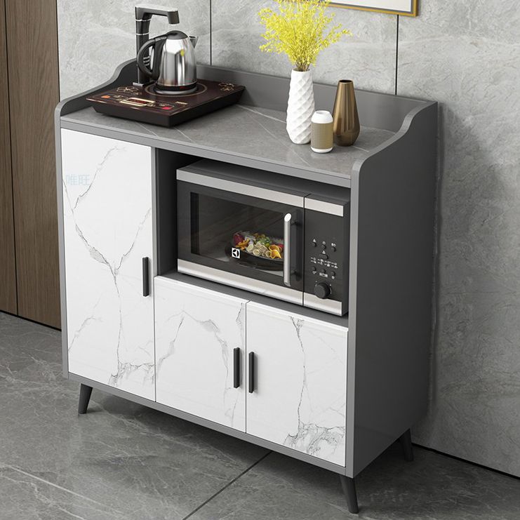 MODERNA PIETRO DELLA PIETTA 38,5 "H Server buffet per sala da pranzo a buffet con archiviazione con archiviazione