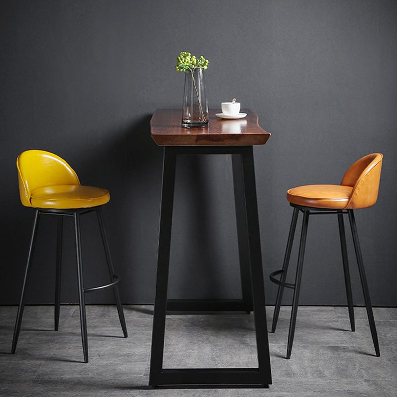 Scandinavian Style Bar-stool with Round Seat Counter Stool for Kitchen Bar Clearhalo 'Bar Furniture' 'Bar Stools' 'bar_stools' 'furn' 'furn_bar_stools' 'Furniture' 'furniture_bar_stools' 'Kitchen & Dining Furniture' 1200x1200_9d8afe64-a009-474b-b9cc-848d65dd8670