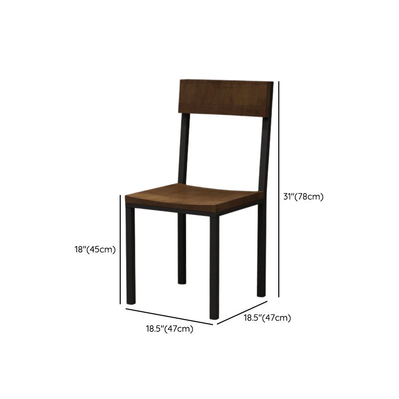 Industrial Rectangle Wood Dining Table 1/5/7 Pieces Dining Set for Cafe