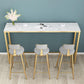 Nordic Bar Table 42-inch Height Artificial Marble Top Bar Table Clearhalo 'Bar Furniture' 'Bar Tables' 'bar_tables' 'furn' 'furn_bar_tables' 'Furniture' 'furniture_bar_tables' 'Kitchen & Dining Furniture' 1200x1200_9d8be7f9-5699-42ab-a92a-7349c3ebac27