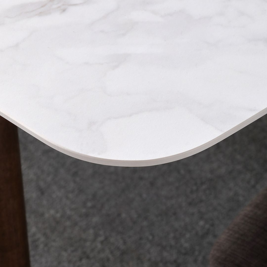 Contemporary Sintered Stone Dining Table Rectangular 4 Legs Table in White Clearhalo ' dining_table' 'Dining Tables & Seating' 'Dining Tables' 'furn' 'furn_dining_table' 'Furniture' 'furniture_dining_table' 'Kitchen & Dining Furniture' 'kitchen&dining_furn' 'kitchen' 'kitchen_dining_table' 1200x1200_9d8c19ff-e401-4bbe-a0bf-59a0f1d96652