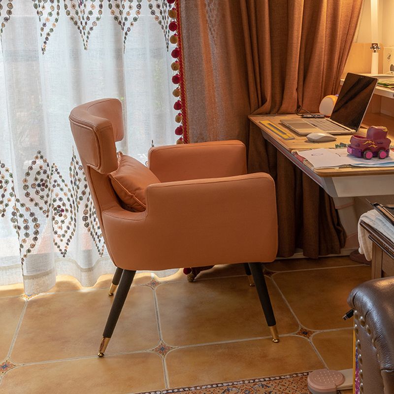 Minimalist Style Linen Fabric Dining Chair Solid Back Upholstered Single Chair for Home Clearhalo ' kitchen&dining_furn' 'Dining Chairs' 'Dining Tables & Seating' 'dining_chair' 'furn' 'furn_dining_chair' 'Furniture' 'furniture_dining_chair' 'Kitchen & Dining Furniture' 'kitchen' 1200x1200_9d8d9c52-73b2-4fed-a2e7-2b977dc0962f