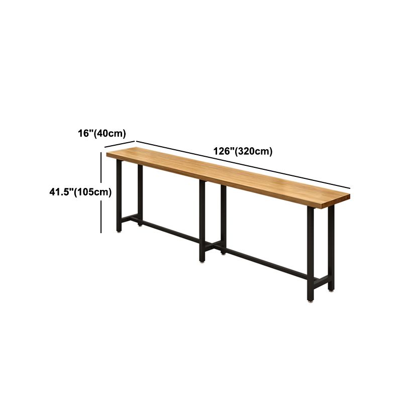 Rechthoek houten bovenste toonbank industriële balktafel voor eetkamer