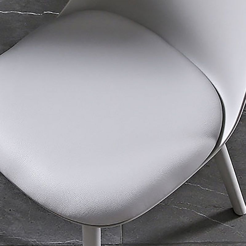 Scandinavian Style Plastic Dining Side Chair Home Open Back Armless Chair Clearhalo ' kitchen&dining_furn' 'Dining Chairs' 'Dining Tables & Seating' 'dining_chair' 'furn' 'furn_dining_chair' 'Furniture' 'furniture_dining_chair' 'Kitchen & Dining Furniture' 'kitchen' 1200x1200_9d907d21-4983-4d4a-9109-db91c1ce05ab
