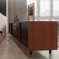 Wooden TV Stand Console Modern Minimalist Home Open TV Cabinet