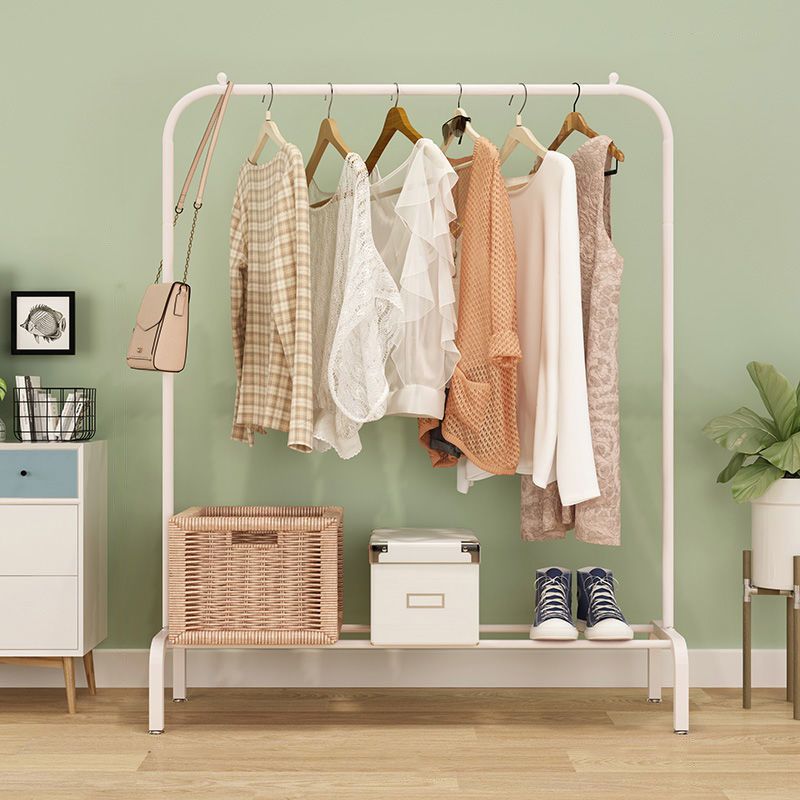 Stable Metallic Coat Hanger Free Standing Coat Rack With Storage Shelving Clearhalo 'Entry & Mudroom Furniture' 'furn' 'furn_hall_tree_coat_racks' 'Furniture' 'Hall Trees & Coat Racks' 'hall_tree_coat_racks' 1200x1200_9d91540e-cae7-4091-bb6c-d370c988a371