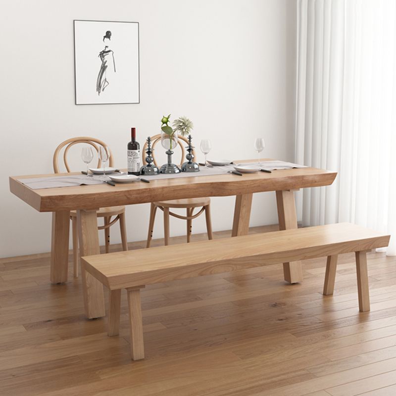 Juego de comedor moderno de 1/4/5/6 piezas, juego de mesa de comedor rectangular de madera de pino