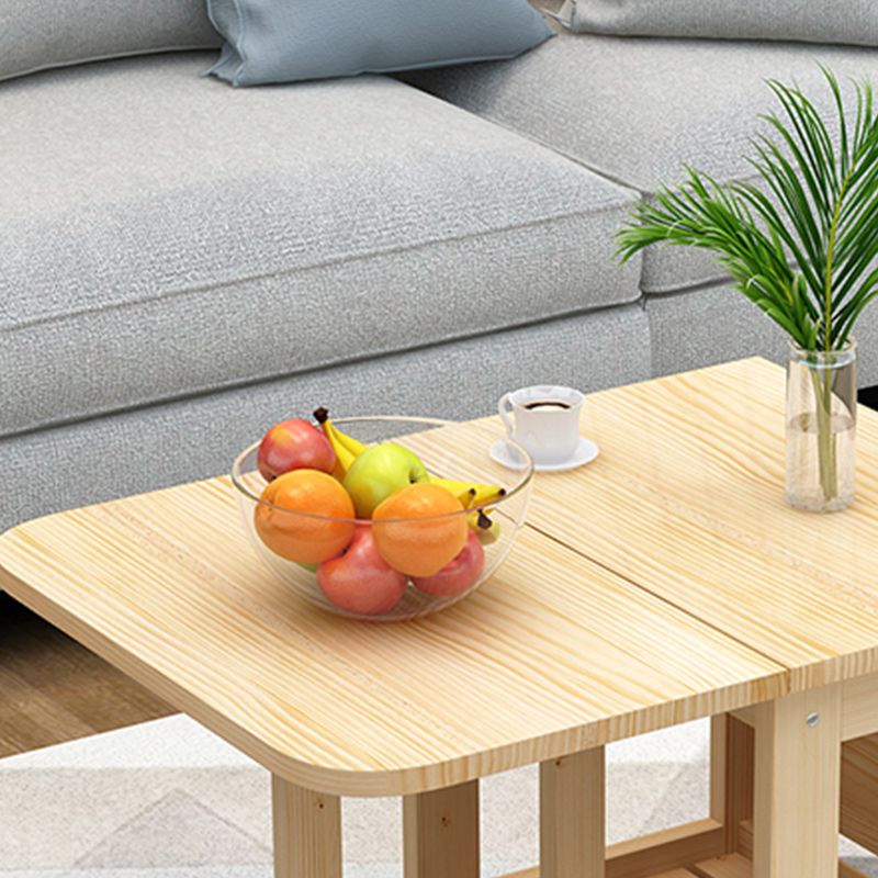 Contemporary Natural Rectangle Coffee Table Single Folding Cocktail Table Clearhalo 'Coffee & Accent Tables' 'Coffee Tables' 'coffee_tables' 'furn' 'furn_coffee_tables' 'Furniture' 'Living Room Furniture' 1200x1200_9d92489b-688b-49d7-b643-1bb0a2eec1c6