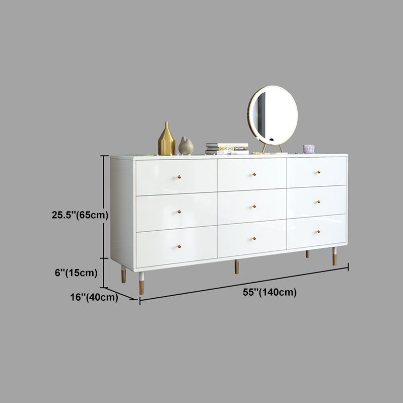 Soggiorno bianco da 32 "l tavolo a buffet multi tavolo da pranzo in stile semplice