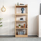 Solid Wood Rectangle Bookshelf Modern Open Bookcase for Home Office