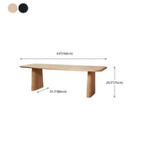 Contemporary Dining Table Natural Solid Wood Dining Table with Double Pedestal Clearhalo 'Dining Tables & Seating' 'Dining Tables' 'dining_table' 'furn' 'furn_dining_table' 'Furniture' 'furniture_dining_table' 'Kitchen & Dining Furniture' 'kitchen' 'kitchen_dining_table' 1200x1200_9d954ab4-e456-49c9-b965-1f99d46e4000