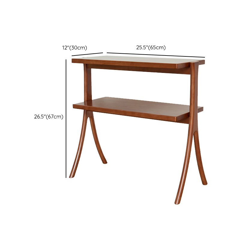 Tavolo ad angolo contemporaneo da 13 "tavolo laterale di accento rettangolare con conservazione