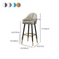 Contemporary Metal Leather Bar Stools Indoor Barstool with Footrest and Low Back Clearhalo 'Bar Furniture' 'Bar Stools' 'bar_stools' 'furn' 'furn_bar_stools' 'furniture_bar_stools' 'Kitchen & Dining Furniture' 'kitchen&dining_furn' 'kitchen' 'kitchen_furn' Furniture' 1200x1200_9d98d124-a354-474b-ba6e-0834d578d7c1