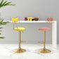 Adjustable Glam Bar Stool Footrest Low Back Upholstered Indoor Counter Stool Clearhalo 'Bar Furniture' 'Bar Stools' 'bar_stools' 'furniture_bar_stools' 'Kitchen & Dining Furniture' 'kitchen&dining_furn' 'kitchen' 'kitchen_furn' Furniture' 1200x1200_9d9972f8-670d-4b44-9534-5bf0d679a628