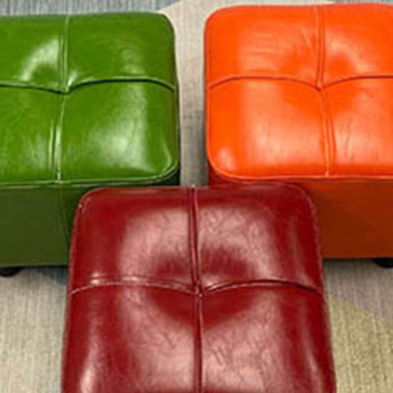 Leather Pouf Ottoman Whole Colored Water Resistant Square Tufted Pouf Ottoman Clearhalo 'furn' 'furn_ottomans_poufs' 'Furniture' 'Living Room Furniture' 'Ottomans & Poufs' 'ottomans_poufs' 1200x1200_9d998263-78fd-467c-8025-8cd0dee0c5b6