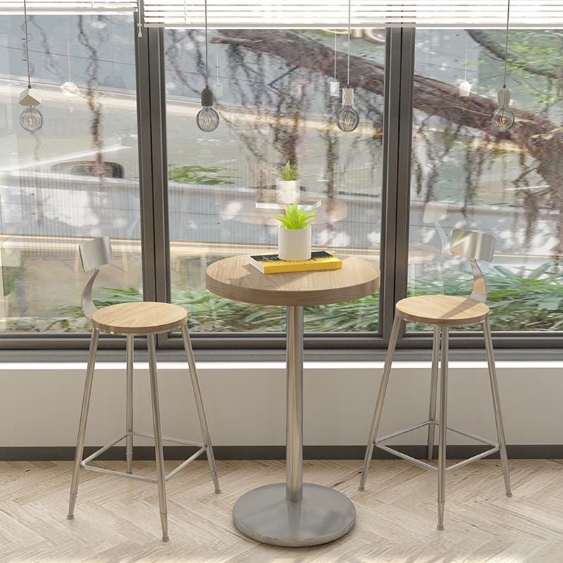 1/2/3/5 Pieces Stools Set Industrial Chrome Metal Pub Table Set for Small Places Clearhalo 'Bar Furniture' 'furn' 'furn_home_bar_bar_sets' 'Furniture' 'Home Bars & Bar Sets' 'home_bar_bar_sets' 'Kitchen & Dining Furniture' 1200x1200_9d9a88c3-4514-4ce7-ba7d-f637eefe1fd2