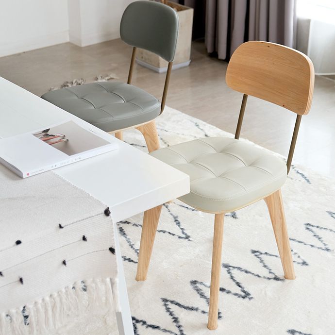 Wood Traditional Dining Chair Open Back Armless Dining Side Chair (Set of 2) Clearhalo ' kitchen&dining_furn' 'Dining Chairs' 'Dining Tables & Seating' 'dining_chair' 'furn' 'furn_dining_chair' 'Furniture' 'furniture_dining_chair' 'Kitchen & Dining Furniture' 'kitchen' 1200x1200_9d9a9831-4281-4edc-a64e-c0eda0ba41c2